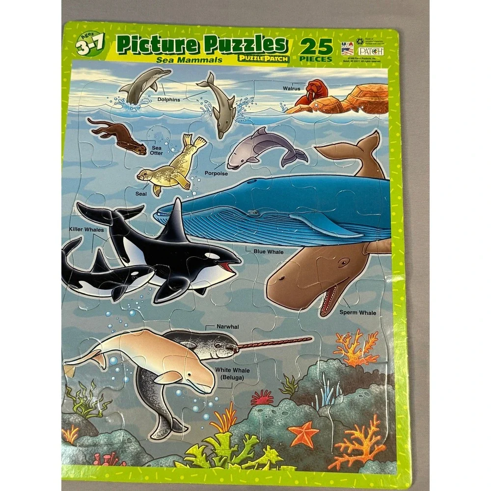 Lot of 6 Vintage Patch Puzzles & Puzzles Forever Board Puzzles Ages 3-7